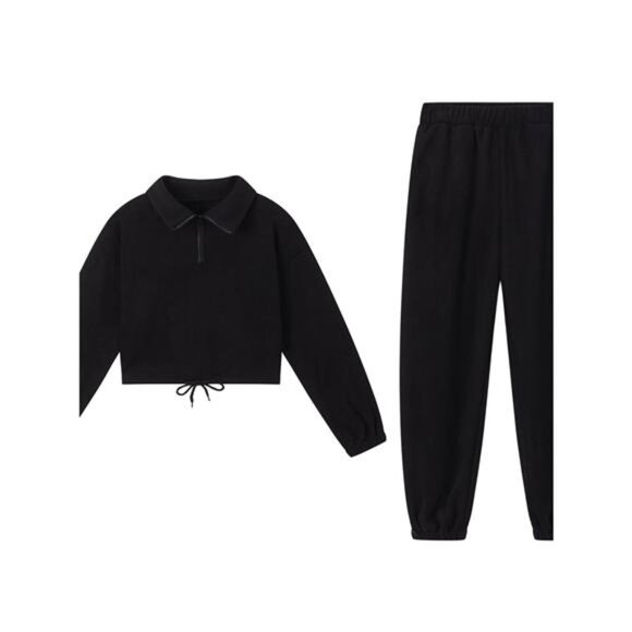 Quarter Zip Sweatshirt and Pants Set - Picture 12 of 16